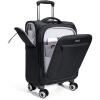 imageECOHUB Carry On Luggage Airline Approved 20 Inch Softside Carry On Suitcase with Spring ShockAbsorbing Spinner Wheels Lightweight Travel Luggage with TSA Lock 22x14x9 CarryOn BagBlack