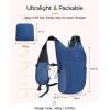 imageECOHUB 15L Lightweight Packable Hiking Backpack for Travel Small Daypack with Chest Strap amp Phone Pocket Water Resistant Foldable Backpack for Men WomenBlue