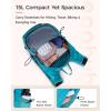 imageECOHUB 15L Lightweight Packable Hiking Backpack for Travel Small Daypack with Chest Strap amp Phone Pocket Water Resistant Foldable Backpack for Men WomenPacific Teal