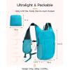 imageECOHUB 15L Lightweight Packable Hiking Backpack for Travel Small Daypack with Chest Strap amp Phone Pocket Water Resistant Foldable Backpack for Men WomenPacific Teal