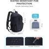 imageECOHUB 15L UltraLightweight Packable Backpack Casual Daypack for Daily Use Small Hiking amp Travel Foldable Backpack WaterResistant Nylon Reflective DesignBlack