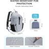 imageECOHUB 15L UltraLightweight Packable Backpack Casual Daypack for Daily Use Small Hiking amp Travel Foldable Backpack WaterResistant Nylon Reflective DesignGrey