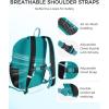 imageECOHUB 15L UltraLightweight Packable Backpack Casual Daypack for Daily Use Small Hiking amp Travel Foldable Backpack WaterResistant Nylon Reflective DesignPacific Teal