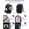 imageECOHUB 17 Laptop Backpacks with Laptop Compartment Work Backpack Women Lightweight amp Water Resistant Travel BackpackBlackBlack