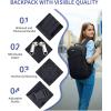 imageECOHUB 17 Laptop Backpacks with Laptop Compartment Work Backpack Women Lightweight amp Water Resistant Travel BackpackBlackBlack
