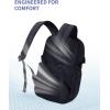 imageECOHUB 17 Laptop Backpacks with Laptop Compartment Work Backpack Women Lightweight amp Water Resistant Travel BackpackBlackBlack