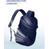 imageECOHUB 17 Laptop Backpacks with Laptop Compartment Work Backpack Women Lightweight amp Water Resistant Travel BackpackBlackBlue