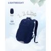 imageECOHUB 17 Laptop Backpacks with Laptop Compartment Work Backpack Women Lightweight amp Water Resistant Travel BackpackBlackBlue