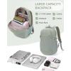 imageECOHUB 17 Laptop Backpacks with Laptop Compartment Work Backpack Women Lightweight amp Water Resistant Travel BackpackBlackGreen