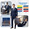 imageECOHUB 17 Travel Backpack for Men United Airlines Personal Item Travel Bag TSA Friendly Business Computer Bag with USB Charging Port amp Wet CompartmentBlueGrey