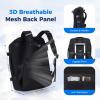 imageECOHUB 17 Travel Backpack for Men United Airlines Personal Item Travel Bag TSA Friendly Business Computer Bag with USB Charging Port amp Wet CompartmentBlueBlack