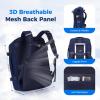 imageECOHUB 17 Travel Backpack for Men United Airlines Personal Item Travel Bag TSA Friendly Business Computer Bag with USB Charging Port amp Wet CompartmentBlueBlue