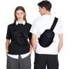 imageECOHUB Crossbody Bags for Men with RFID AntiTheft Lightweight Travel Hiking Sling Backpack Small Sports Shoulder Bag GreyBlack