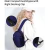 imageECOHUB Crossbody Bags for Men with RFID AntiTheft Lightweight Travel Hiking Sling Backpack Small Sports Shoulder Bag GreyNavy Blue