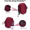 imageECOHUB Crossbody Bags for Men with RFID AntiTheft Lightweight Travel Hiking Sling Backpack Small Sports Shoulder Bag GreyRed