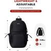 imageECOHUB Crossbody Bags for Women Men AntiTheft RFID Blocking Sling Backpack Water Resistant Chest Shoulder Daypack RedBlack