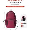 imageECOHUB Crossbody Bags for Women Men AntiTheft RFID Blocking Sling Backpack Water Resistant Chest Shoulder Daypack RedRed