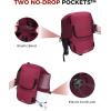 imageECOHUB Crossbody Bags for Women Men AntiTheft RFID Blocking Sling Backpack Water Resistant Chest Shoulder Daypack RedRed
