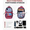 imageECOHUB Crossbody Bags for Women Men AntiTheft RFID Blocking Sling Backpack Water Resistant Chest Shoulder Daypack RedRed
