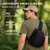 imageECOHUB Sling Bag for Women Men Anti Theft Crossbody Bags Travel Purses Anti Theft Crossbody Hiking Backpacking Packs BlackBlack