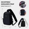 imageECOHUB Sling Bag for Women Men Anti Theft Crossbody Bags Travel Purses Anti Theft Crossbody Hiking Backpacking Packs BlackBlack