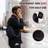 imageECOHUB Sling Bag for Women Men Anti Theft Crossbody Bags Travel Purses Anti Theft Crossbody Hiking Backpacking Packs BlackBlack