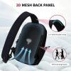 imageECOHUB Sling Bag for Women Men Anti Theft Crossbody Bags Travel Purses Anti Theft Crossbody Hiking Backpacking Packs BlackBlack