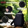 imageECOHUB Sling Bag for Women Men Anti Theft Crossbody Bags Travel Purses Anti Theft Crossbody Hiking Backpacking Packs BlackBlack