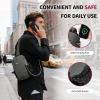 imageECOHUB Sling Bag for Women Men Anti Theft Crossbody Bags Travel Purses Anti Theft Crossbody Hiking Backpacking Packs BlackGrey