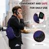 imageECOHUB Sling Bag for Women Men Anti Theft Crossbody Bags Travel Purses Anti Theft Crossbody Hiking Backpacking Packs BlackNavy Blue