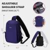 imageECOHUB Sling Bag for Women Men Anti Theft Crossbody Bags Travel Purses Anti Theft Crossbody Hiking Backpacking Packs BlackNavy Blue