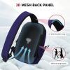 imageECOHUB Sling Bag for Women Men Anti Theft Crossbody Bags Travel Purses Anti Theft Crossbody Hiking Backpacking Packs BlackNavy Blue