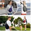 imageECOHUB Sling Bag for Women Men Anti Theft Crossbody Bags Travel Purses Anti Theft Crossbody Hiking Backpacking Packs BlackNavy Blue