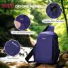 imageECOHUB Sling Bag for Women Men Anti Theft Crossbody Bags Travel Purses Anti Theft Crossbody Hiking Backpacking Packs BlackNavy Blue