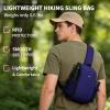 imageECOHUB Sling Bag for Women Men Anti Theft Crossbody Bags Travel Purses Anti Theft Crossbody Hiking Backpacking Packs BlackNavy Blue