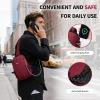 imageECOHUB Sling Bag for Women Men Anti Theft Crossbody Bags Travel Purses Anti Theft Crossbody Hiking Backpacking Packs BlackRed