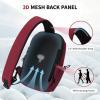 imageECOHUB Sling Bag for Women Men Anti Theft Crossbody Bags Travel Purses Anti Theft Crossbody Hiking Backpacking Packs BlackRed