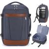 imageECOHUB 17 Travel Backpack for Men United Airlines Personal Item Travel Bag TSA Friendly Business Computer Bag with USB Charging Port amp Wet CompartmentBlueGrey