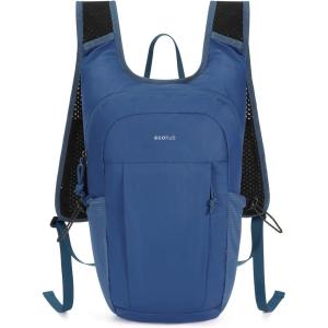 imageECOHUB 15L Lightweight Packable Hiking Backpack for Travel Small Daypack with Chest Strap amp Phone Pocket Water Resistant Foldable Backpack for Men WomenBlue