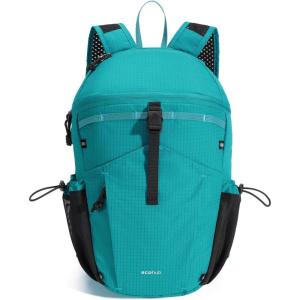 imageECOHUB 15L UltraLightweight Packable Backpack Casual Daypack for Daily Use Small Hiking amp Travel Foldable Backpack WaterResistant Nylon Reflective DesignPacific Teal