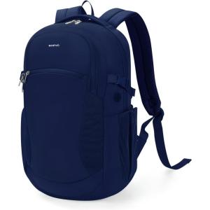 imageECOHUB 17 Laptop Backpacks with Laptop Compartment Work Backpack Women Lightweight amp Water Resistant Travel BackpackBlackBlue