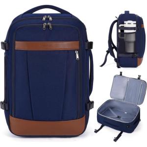 imageECOHUB 17 Travel Backpack for Men United Airlines Personal Item Travel Bag TSA Friendly Business Computer Bag with USB Charging Port amp Wet CompartmentBlueBlue