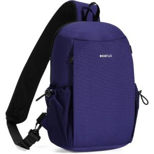 imageECOHUB Sling Bag for Women Men Anti Theft Crossbody Bags Travel Purses Anti Theft Crossbody Hiking Backpacking Packs BlackNavy Blue