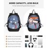 imageECOHUB Mini AntiTheft RFID Backpack for Women and Men WaterResistant Lightweight Travel Daypack with iPad Sleeve Key Holder 9 Pockets Daily Short Trips BlackBlack