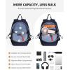 imageECOHUB Mini AntiTheft RFID Backpack for Women and Men WaterResistant Lightweight Travel Daypack with iPad Sleeve Key Holder 9 Pockets Daily Short Trips BlackBlue