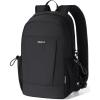 imageECOHUB Mini AntiTheft RFID Backpack for Women and Men WaterResistant Lightweight Travel Daypack with iPad Sleeve Key Holder 9 Pockets Daily Short Trips BlackBlack