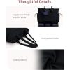 imageECOHUB Tote Bag for Women Work Tote Bags with Laptop Compartment Large Corduroy Tote Bag Shoulder Bag Handbag for TravelBlack