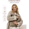 imageECOHUB Tote Bag for Women Work Tote Bags with Laptop Compartment Large Corduroy Tote Bag Shoulder Bag Handbag for TravelDark Khaki