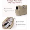 imageECOHUB Tote Bag for Women Work Tote Bags with Laptop Compartment Large Corduroy Tote Bag Shoulder Bag Handbag for TravelKhaki