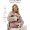 imageECOHUB Tote Bag for Women Work Tote Bags with Laptop Compartment Large Corduroy Tote Bag Shoulder Bag Handbag for TravelPink